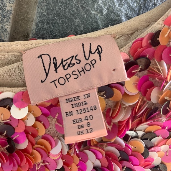 Collab - Dress Up by TopShop Sequin Mini-Dress - Picture 3 of 8